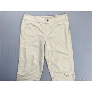 Columbia Titanium Lightweight Packable Crop Hiking Pants. Beige, Women's 10. GUC